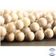 Perles semi précieuses en malachite blanche - Rondes/8 mm