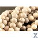 Perles semi précieuses en malachite blanche - Rondes/8 mm