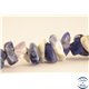 Perles semi précieuses en sodalite - Pépites/3 à 5 mm - Bleu métal