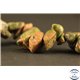 Perles semi précieuses en unakite - Pépites/4 mm
