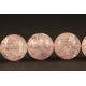 Perles semi précieuses en cristal crack - Ronde/12 mm - Rose