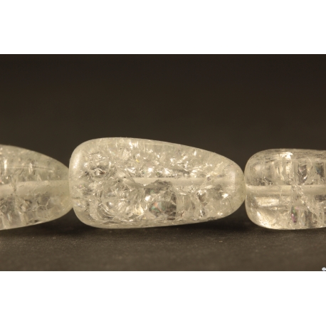 Perles semi précieuses en cristal crack - Nuggets/18 mm
