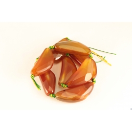 Perles en agate - Triangles/40mm