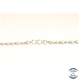 Chaîne mailles croisées en inox - 5mm