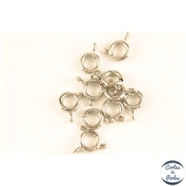 Fermoirs à ressorts - 5 mm - Argenté