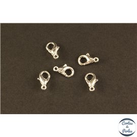 Fermoirs mousqueton - 10 mm - Argenté