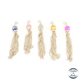 Apprêts Pompons - 9 cm - Argenté