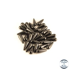 Boucles d'oreilles en agate - Gouttes/Noires