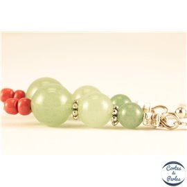 Boucles d'oreilles aventurine - 6 mm - Vertes