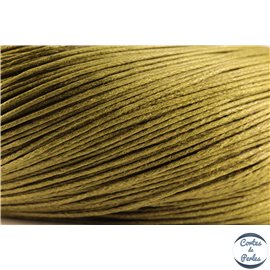 Cordon de coton ciré - 1 mm - Vert