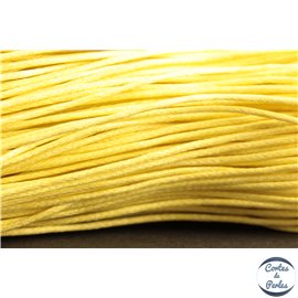 Cordon de coton ciré - 1 mm - Jaune