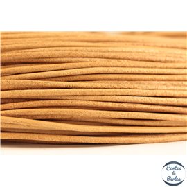 Cordon cuir - 1,5 mm - Beige