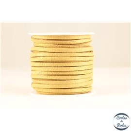 Cordon suédine - 3 mm - Beige