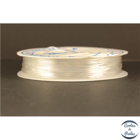 Bobine de fil élastique - 1 mm - Transparent