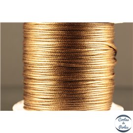 Bobine de fil élastique - 1 mm - Marron clair