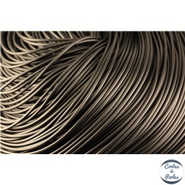 Cordon caoutchouc - 2 mm - Noir