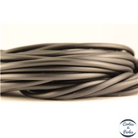 Cordon caoutchouc - 3 mm - Noir