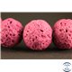 Perles de Lave - Ronde/10 mm - Rose