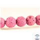 Perles de Lave - Ronde/10 mm - Rose