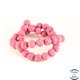 Perles de Lave - Ronde/10 mm - Rose