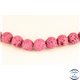 Perles de Lave - Ronde/10 mm - Rose