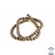 Perles de Lave - Ronde/6 mm - Noir
