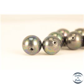 Perles de Majorque - Ronde/ Ø 10 mm - Noir - Grade A