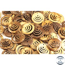 Pendentifs en coco - Disques/30 mm