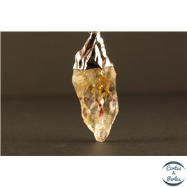 Lot de 3 pendentifs en quartz - Pépites/27 mm - Miel