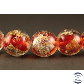 Perles en verre - Rondes/12 mm - Rouges
