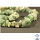 Perles semi précieuses en jade - Pépites/4 mm - Vert Sapin