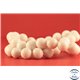 Perles semi précieuses en jade mashan - Rondes/10 mm - Blanc