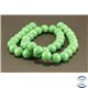 Perles semi précieuses en jade mashan - Rondes/10 mm - Vert Océan