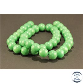 Perles en marbre vert océan - Rondes/10mm