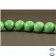 Perles semi précieuses en jade mashan - Rondes/10 mm - Vert Océan