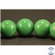 Perles semi précieuses en jade mashan - Rondes/10 mm - Vert Océan