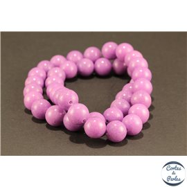 Perles en marbre dark orchid - Rondes/10mm