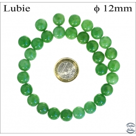 Perles de Bohème Lisses - Ronde/12 mm - Vert