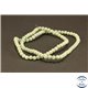Perles semi précieuses en jade mashan - Rondes/4 mm - Kaki