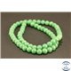 Perles semi précieuses en jade mashan - Rondes/6 mm - Vert Océan
