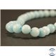 Perles semi précieuses en jade mashan - Rondes/6 mm - Turquoise Clair