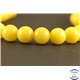 Perles semi précieuses en jade mashan - Rondes/8 mm - Jaune Canari