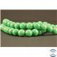 Perles semi précieuses en jade mashan - Rondes/8 mm - Vert Océan