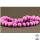 Perles semi précieuses en jade mashan - Rondes/8 mm - Dark Orchid
