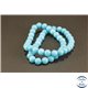 Perles semi précieuses en jade mashan - Rondes/8 mm - Turquoise Clair
