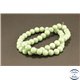 Perles semi précieuses en jade mashan - Rondes/8 mm - Kaki