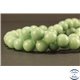Perles semi précieuses en jade mashan - Rondes/8 mm - Kaki