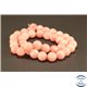 Perles semi précieuses en jade - Rondes/10 mm - Rose