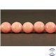 Perles semi précieuses en jade - Rondes/10 mm - Rose