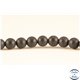 Perles dépolies en agate noire - Rondes/4mm - Grade A